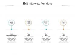 Exit interview vendors ppt powerpoint presentation file rules cpb