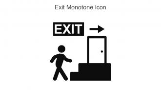 Exit Monotone Icon In Powerpoint Pptx Png And Editable Eps Format