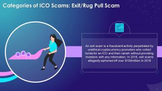 Exit Or Rug Pull Scam As A Type Of ICO Scam Training Ppt