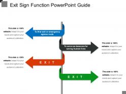 Exit sign function powerpoint guide