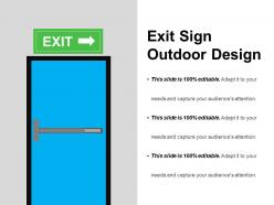 Exit Sign Outdoor Design Powerpoint Ideas