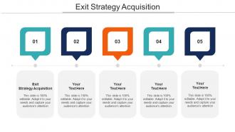 Exit Strategy Acquisition Ppt Powerpoint Presentation Gallery Example Topics Cpb