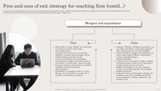 Exit Strategy Blueprint For Coaching Firm Powerpoint Ppt Template Bundles BP MM Captivating Content Ready