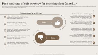 Exit Strategy Blueprint For Coaching Firm Powerpoint Ppt Template Bundles BP MM Aesthatic Content Ready