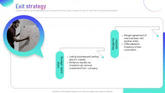 Exit Strategy Botsociety Investor Funding Elevator Pitch Deck