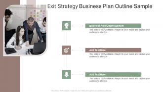 Exit Strategy Business Plan Outline Sample In Powerpoint And Google Slides Cpb