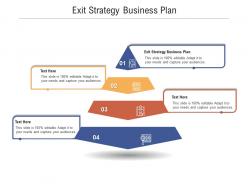 Exit strategy business plan ppt powerpoint presentation graphics cpb