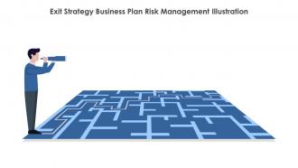 Exit Strategy Business Plan Risk Management Illustration