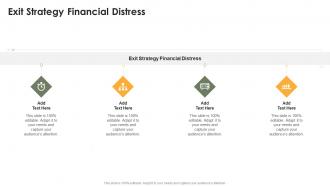 Exit Strategy Financial Distress In Powerpoint And Google Slides Cpb