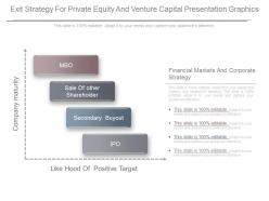 Exit Strategy For Private Equity And Venture Capital Presentation Graphics