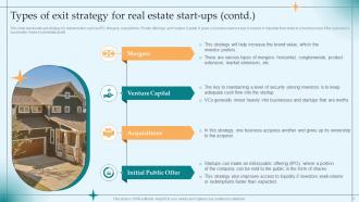 Exit Strategy For Real Estate Start Up Powerpoint PPT Template Bundles BP MD Appealing Captivating