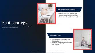 Exit Strategy Honda Investor Funding Elevator Pitch Deck