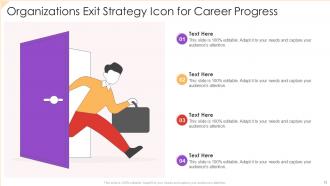 Exit Strategy Icon Powerpoint Ppt Template Bundles