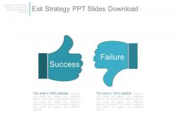 Exit strategy ppt slides download