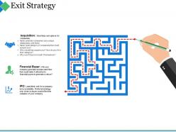 Exit strategy ppt summary template