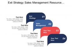 Exit strategy sales management resource outsourcing organizational chart cpb