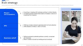 Exit Strategy Telemedicine Investor Funding Elevator Pitch Deck
