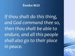 Exodus 18 23 these people will go home satisfied powerpoint church sermon