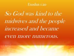 Exodus 1 20 god was kind to the midwives powerpoint church sermon