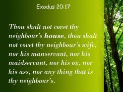 Exodus 20 17 you shall not covet your neighbor powerpoint church sermon