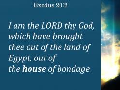 Exodus 20 2 i am the lord your god powerpoint church sermon