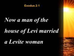 Exodus 2 1 the house of levi married powerpoint church sermon
