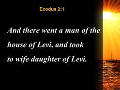 Exodus 2 1 the house of levi married powerpoint church sermon