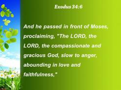 Exodus 34 6 the compassionate and gracious god powerpoint church sermon
