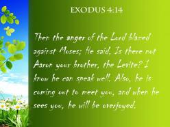 Exodus 4 14 he is already on his way powerpoint church sermon