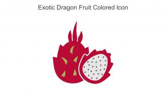 Exotic Dragon Fruit Colored Icon In Powerpoint Pptx Png And Editable Eps Format