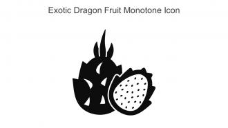 Exotic Dragon Fruit Monotone Icon In Powerpoint Pptx Png And Editable Eps Format