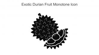 Exotic Durian Fruit Monotone Icon In Powerpoint Pptx Png And Editable Eps Format