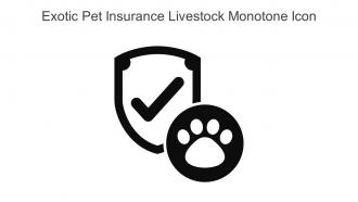 Exotic Pet Insurance Livestock Monotone Icon In Powerpoint Pptx Png And Editable Eps Format