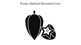 Exotic Starfruit Monotone Icon In Powerpoint Pptx Png And Editable Eps Format