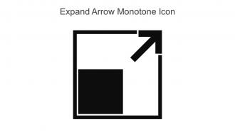 Expand Arrow Monotone Icon In Powerpoint Pptx Png And Editable Eps Format