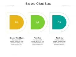 Expand client base ppt powerpoint presentation outline display cpb