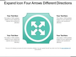 Expand icon four arrows different directions