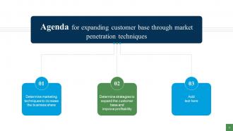 Expanding Customer Base Through Market Penetration Techniques Strategy CD V Image Visual