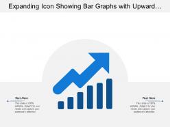 Expanding icon showing bar graphs with upward arrow