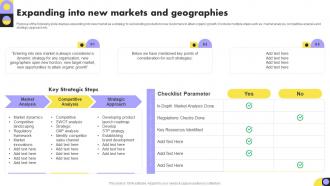 Expanding Into New Markets And Geographies Year Over Year Organization Growth Playbook