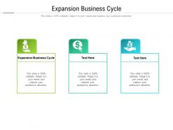 Expansion business cycle ppt powerpoint presentation ideas graphics example cpb
