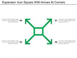 Expansion icon square with arrows at corners