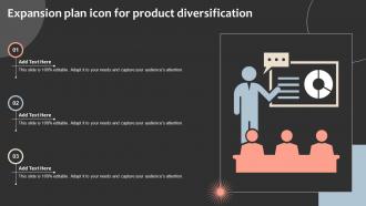 Expansion Plan Icon For Product Diversification