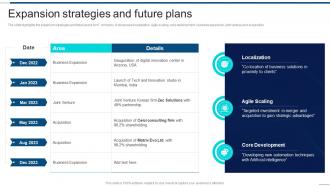 Expansion Strategies And Future Plans Information Technology Company Profile Ppt Themes