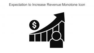 Expectation To Increase Revenue Monotone Icon In Powerpoint Pptx Png And Editable Eps Format
