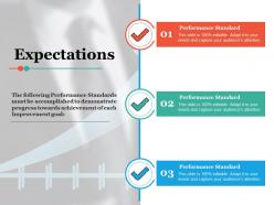 Expectations ppt infographic template example introduction