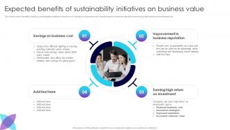 Expected Benefits Of Sustainability Initiatives On Customer Oriented Marketing