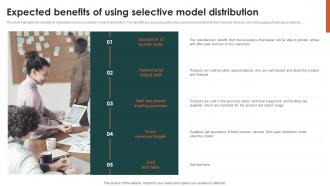 Expected Benefits Of Using Selective Model Distribution Criteria For Selecting Distribution Channel