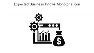Expected Business Inflows Monotone Icon In Powerpoint Pptx Png And Editable Eps Format