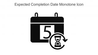 Expected Completion Date Monotone Icon In Powerpoint Pptx Png And Editable Eps Format